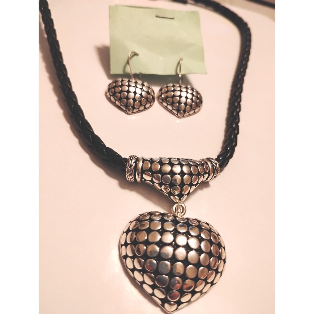 🩶CAVIAR DOTTED HEART SET Whimsygoth Coquette Dark Academia Vampy Romantic Y2K